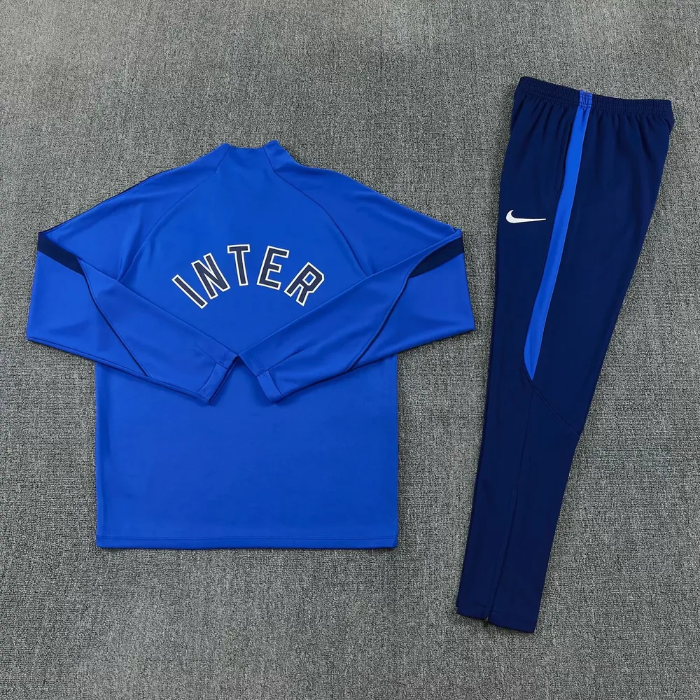 Inter Milan 2026/2027 Inter Milan Half-Pull Training Suit Blue Football Jersey 2026/27 — 4