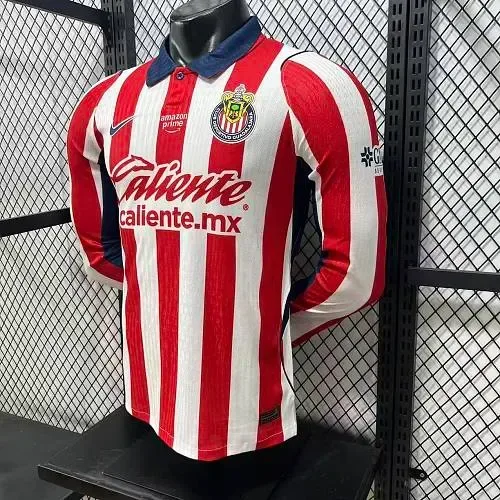 Chivas 2026/2027 Manga larga Versión jugador Chivas Local Camiseta de fútbol 2026/27 — 4