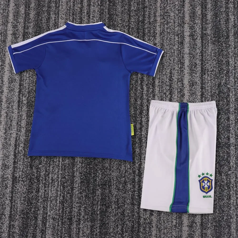 Brazil 1998 Retro Brazil Away Football Shirt Kids Size 1998 — 2