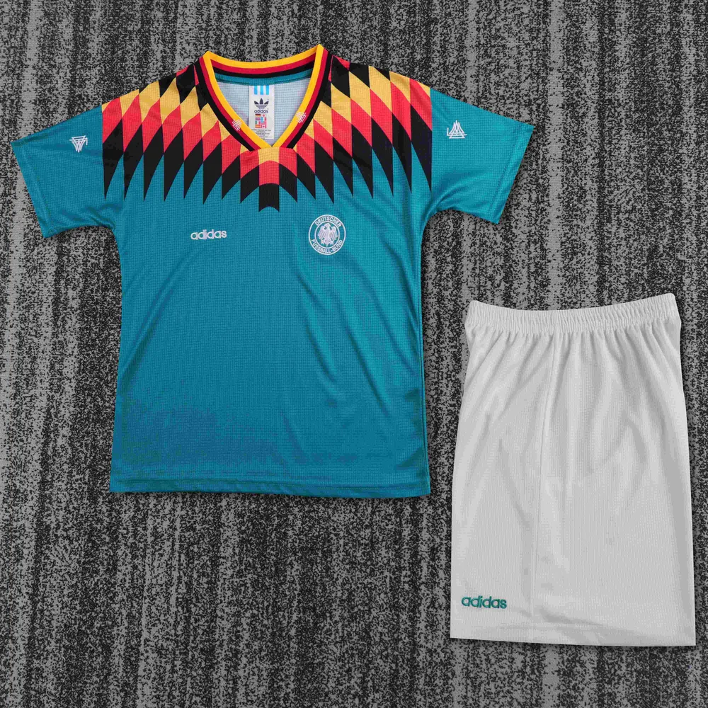 Germany 1994 Retro Germany Visitante Camiseta de fútbol Talla infantil 1994