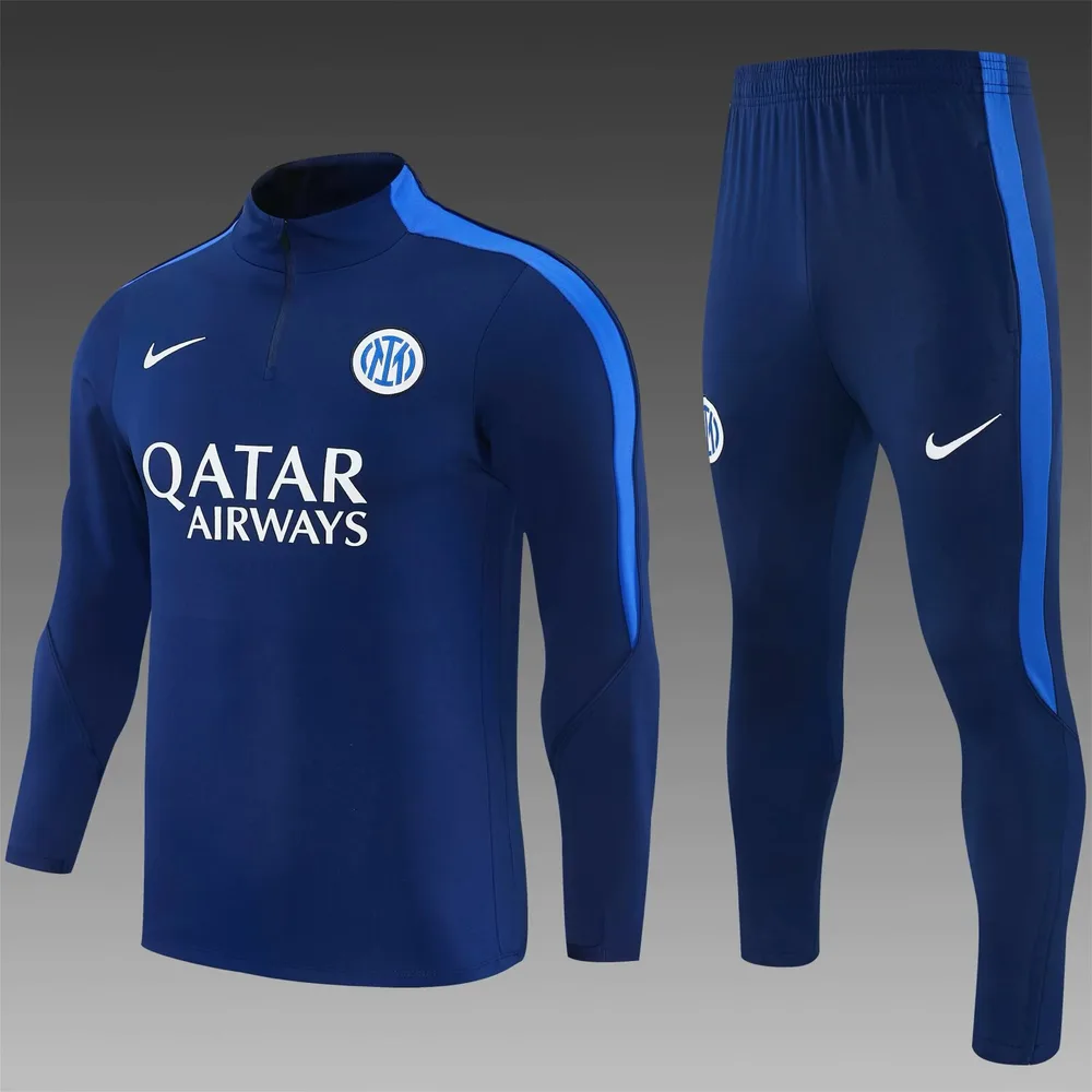 Inter Milan 2026/2027 Inter Milan Half-Pull Conjunto de entrenamiento Royal Blue Camiseta de fútbol 2026/27