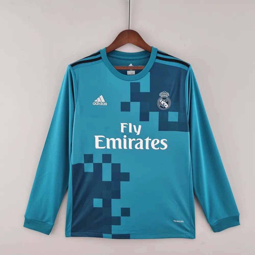 Real Madrid 2017/2018 Retro Manga larga Real Madrid Tercera Visitante 2017/2018