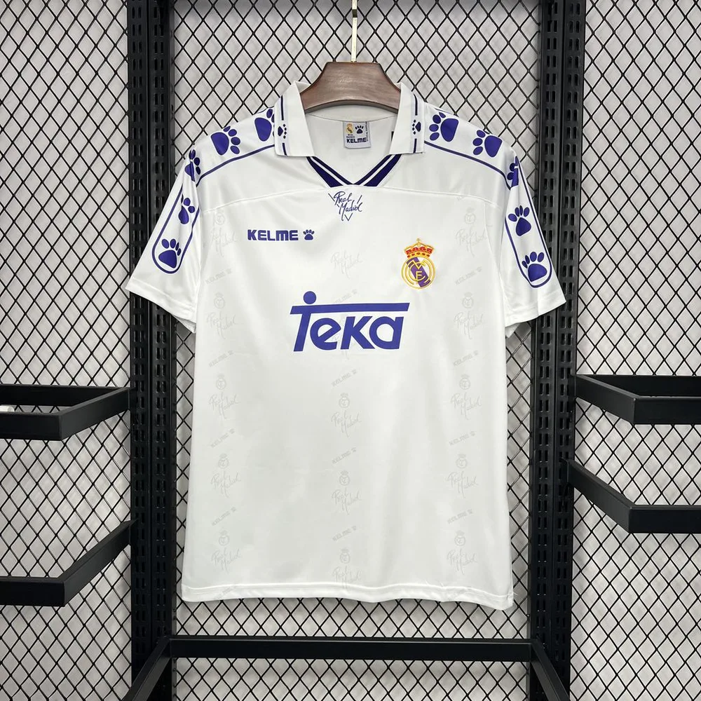 Real Madrid 1994/1996 Retro Real Madrid Local Camiseta de fútbol 1994/1996