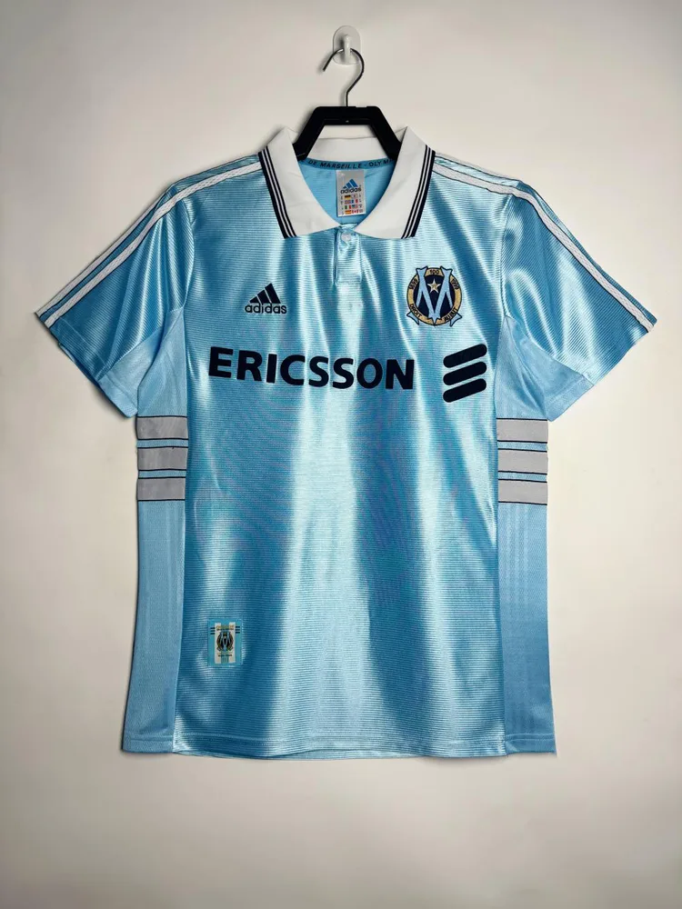 Marseille 1998-1999 Retro Olympique de Marseille Visitante Camiseta de fútbol 1998/1999