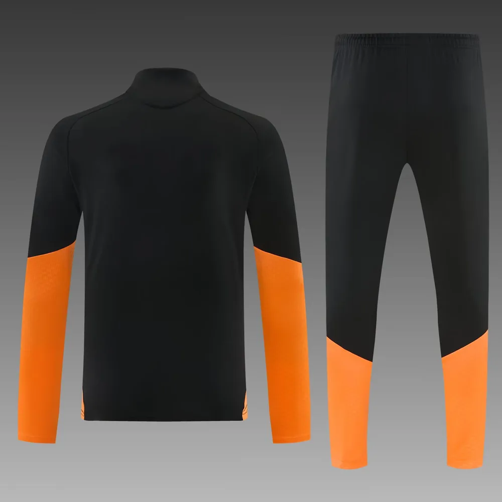 Arsenal 2026/2027 Arsenal Half-Pull Training Suit Orange Black Football Jersey 2026/27 — 2