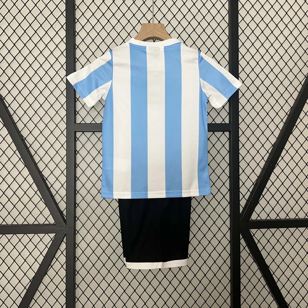 Argentina 1986 Retro Argentina National Team Home Football Shirt Kids Size 1986 — 4
