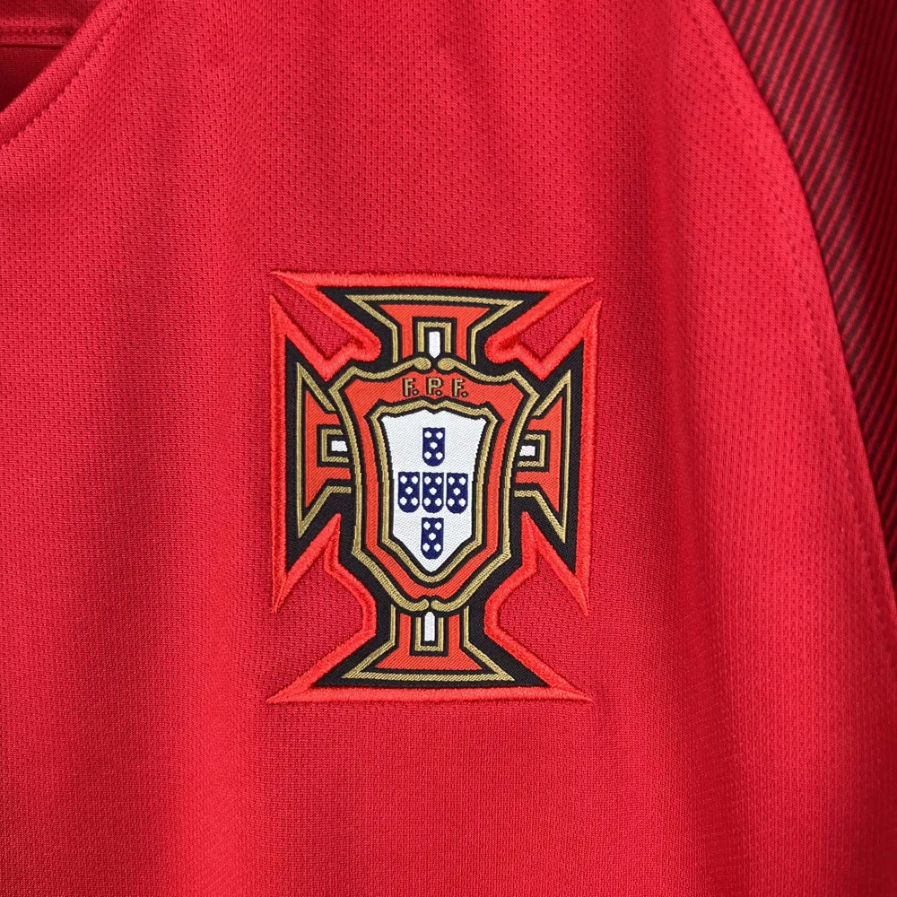 Portugal 2016 Retro Long Sleeve Portugal Home Football Shirt 2016 — 6