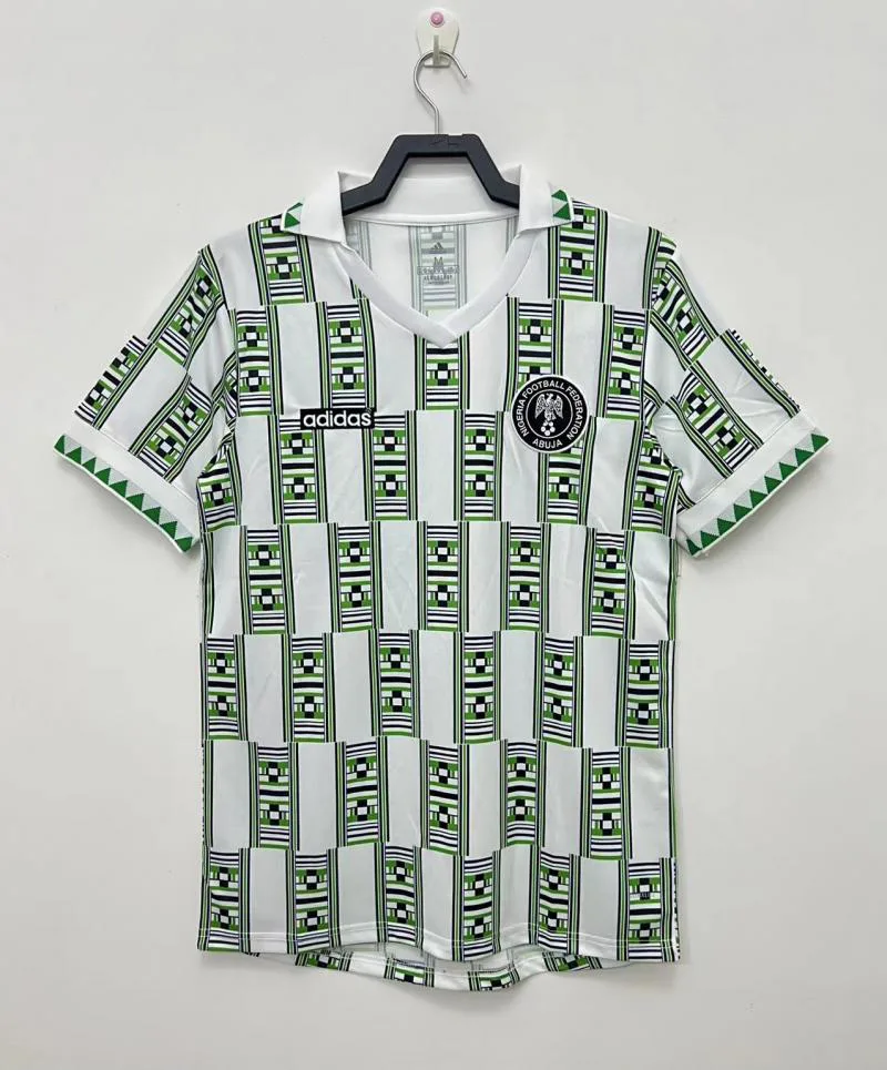 Nigeria 1994 Retro Nigeria National Team Visitante Camiseta de fútbol 1994