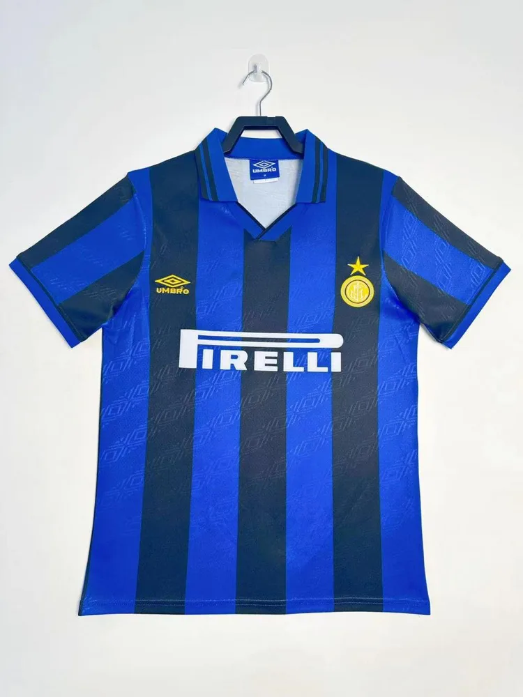 Inter Milan 1995/1996 Retro Inter Milan Local Camiseta de fútbol 1995/1996