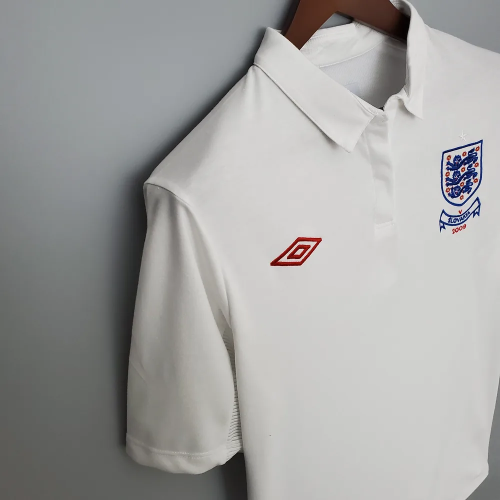 England 2010 Retro England Home Soccer Jersey 2010 — 3