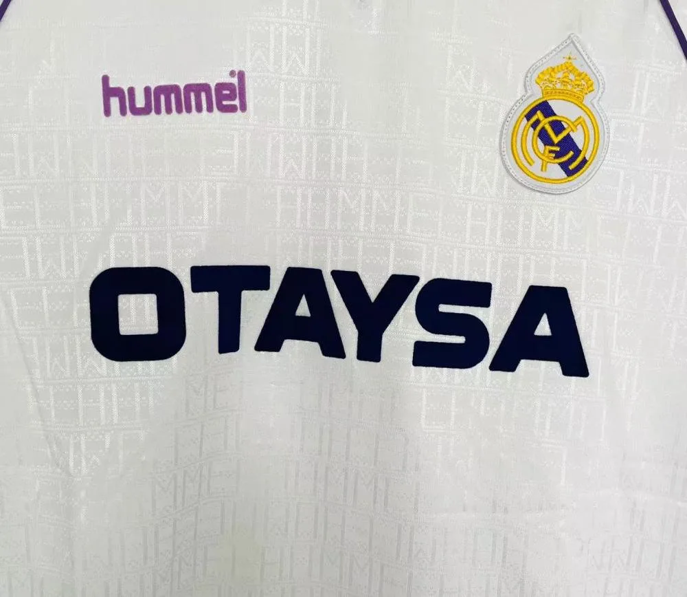 Real Madrid 1990/1992 Retro Real Madrid Local Camiseta de fútbol 1990/1992 — 4