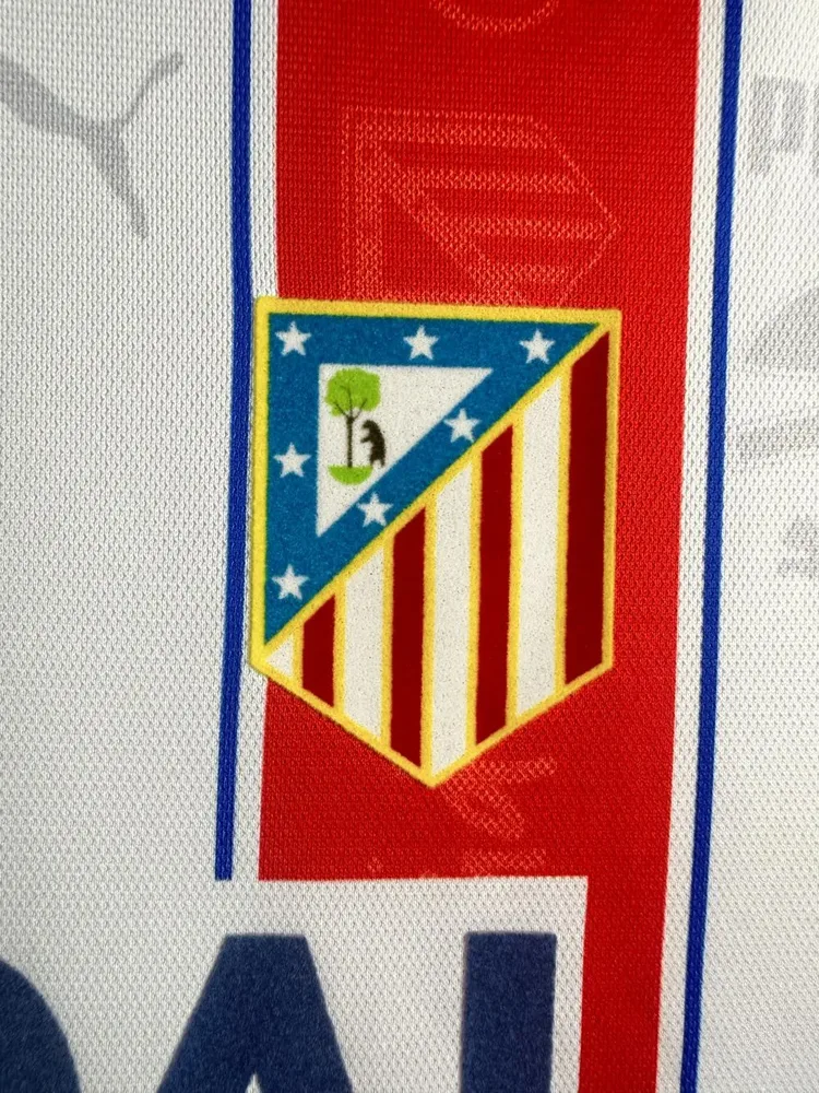 Atlético Madrid 1996-1997 Retro Atletico Madrid Local Camiseta de fútbol 1996/1997 — 5