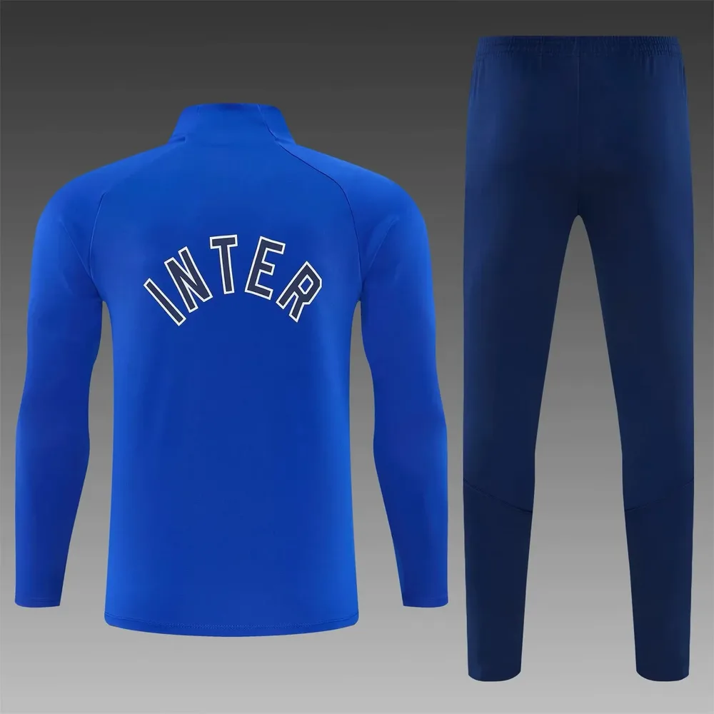 Inter Milan 2026/2027 Inter Milan Half-Pull Training Suit Blue Football Jersey 2026/27 — 2