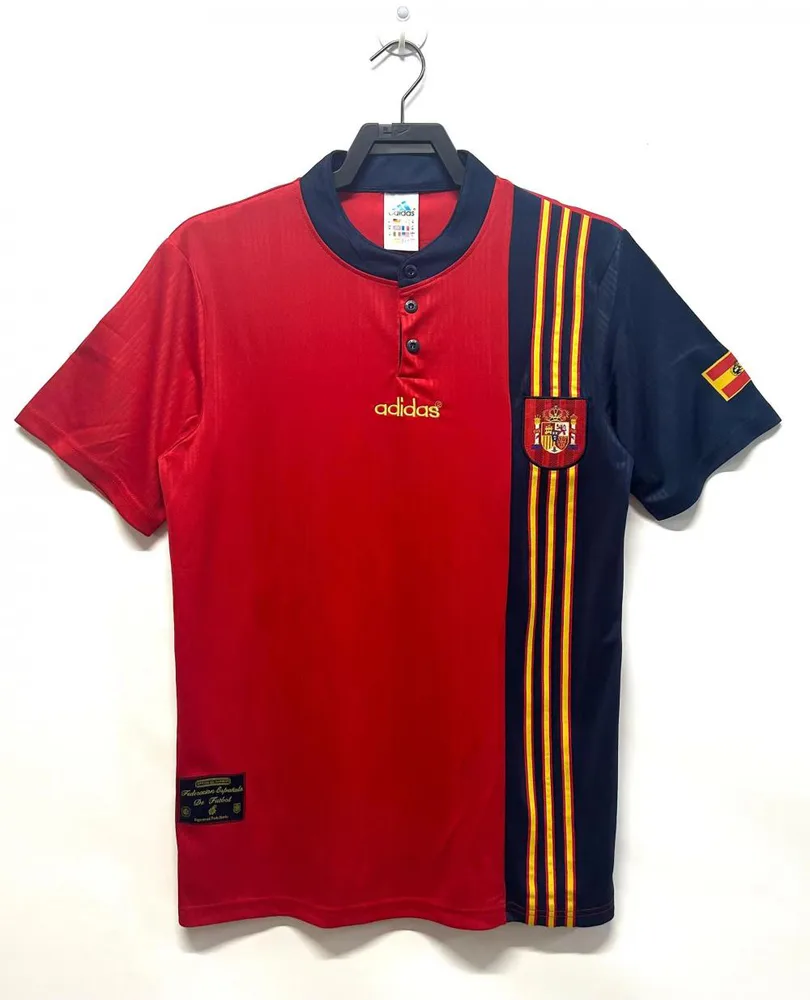 Spain 1996 Retro Spain Local Camiseta de fútbol 1996