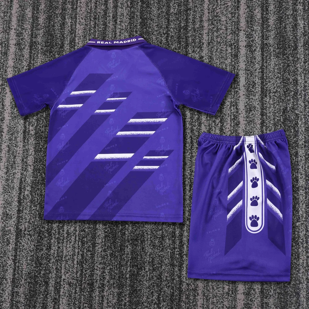 Real Madrid 1994-1996 Retro Real Madrid Visitante Camiseta de fútbol Talla infantil 1994/1996 — 2