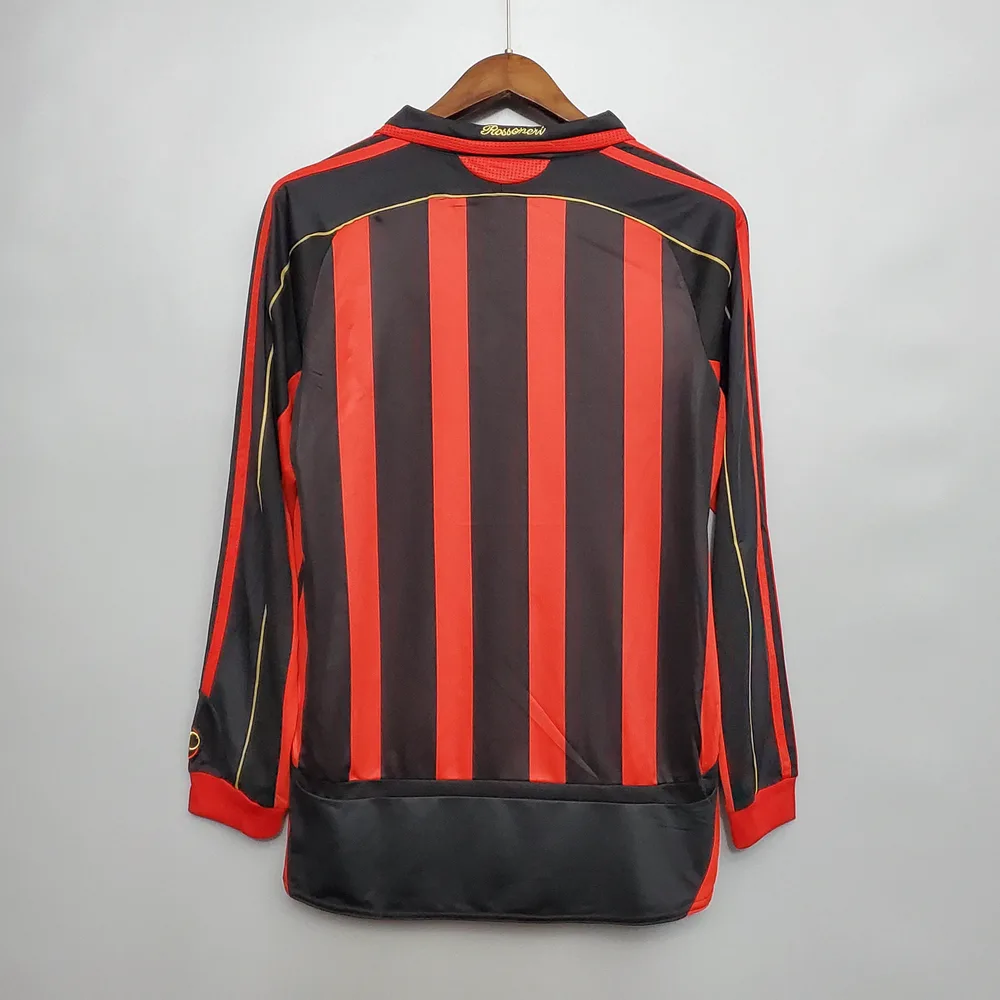 AC Milan 2006/2007 Retro Long Sleeve AC Milan Home Football Shirt 2006/2007 — 2