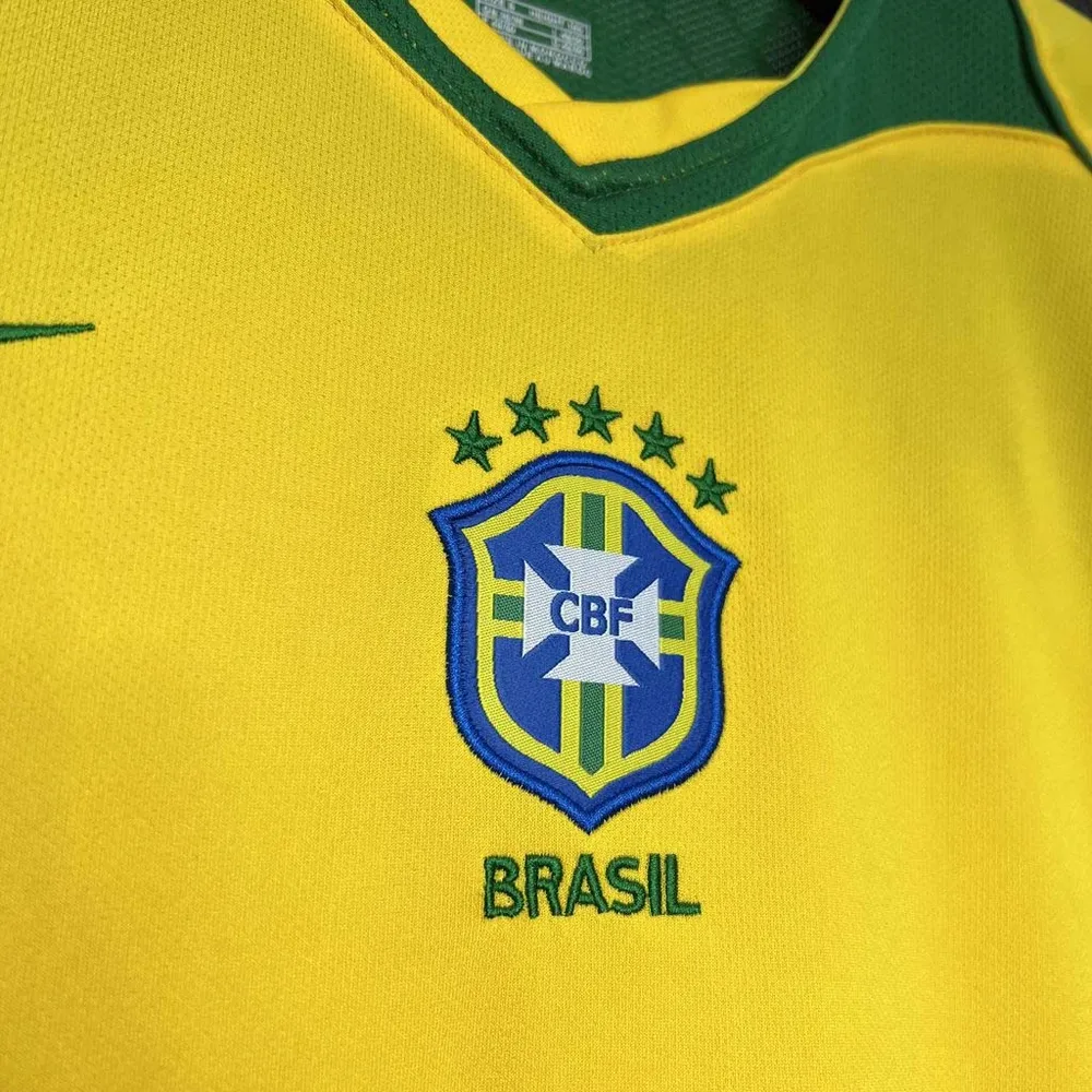 Brazil 2004 Retro Brazil Home Football Shirt 2004 — 4