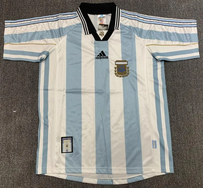 Argentina 1998 Retro Argentina National Team Local Jersey 1998