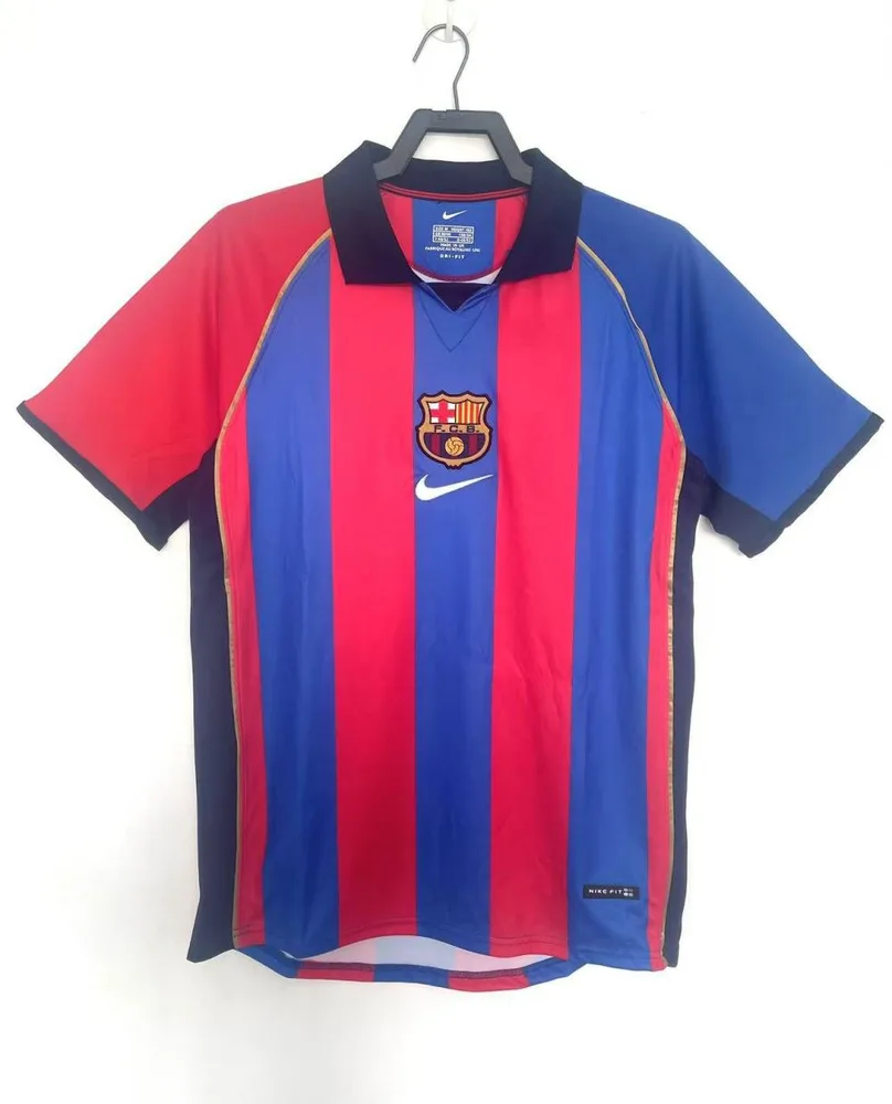 Barcelona 2001/2002 Retro Barcelona Local Camiseta de fútbol 2001/2002