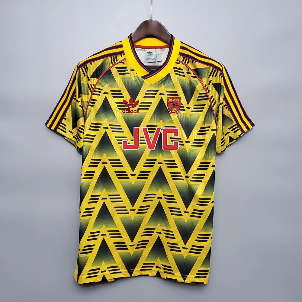 Arsenal 1991/1993 Retro Arsenal Visitante Camiseta de fútbol 1991/1993