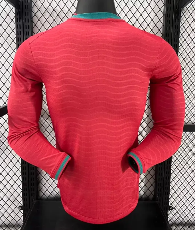 Portugal 2026/2027 Long Sleeve Player Version Portugal Home Football Jersey 2026/27 — 2