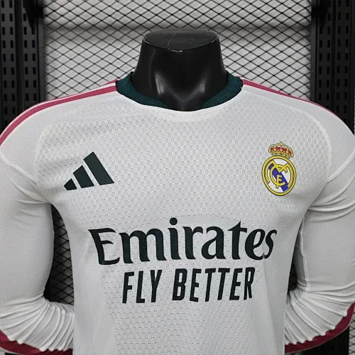 Real Madrid 2026/2027 Long Sleeve Player Version Real Madrid Home Football Jersey 2026/27 — 3