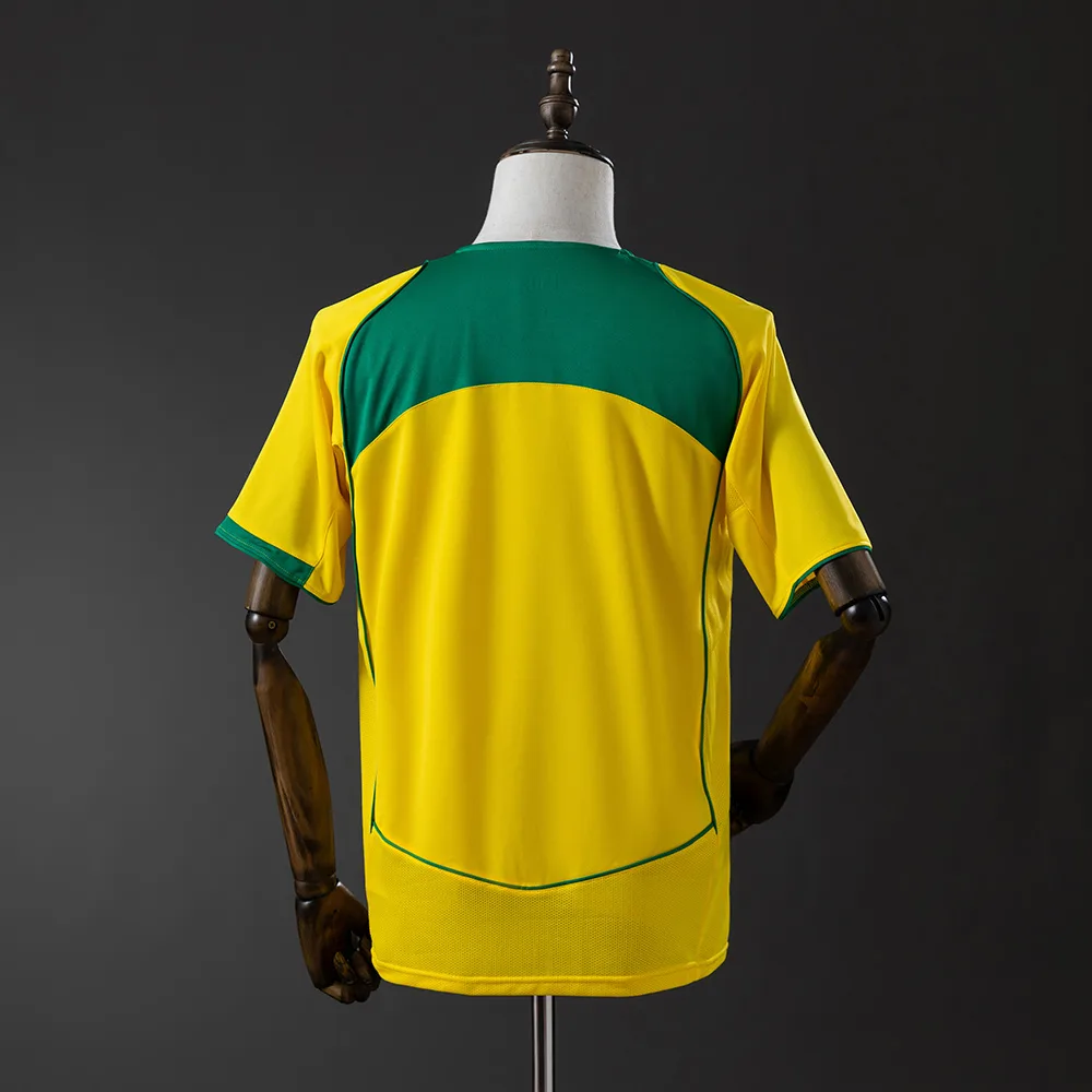 Brazil 2004 Retro Brazil Home Soccer Jersey 2004 — 2