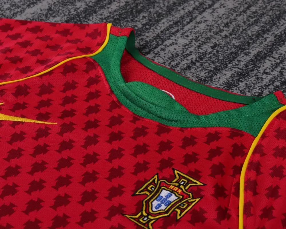 Portugal 2004 Retro Portugal Home Football Shirt Kids Size 2004 — 3