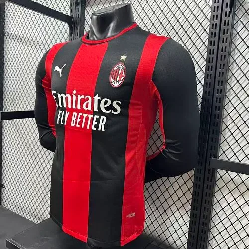 AC Milan 2026/2027 Long Sleeve Player Version AC Milan Home Football Shirt 2026/27 — 4