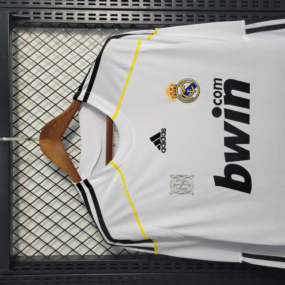Real Madrid 2009/2010 Retro Manga larga Real Madrid Local Camiseta de fútbol 2009/2010 — 3
