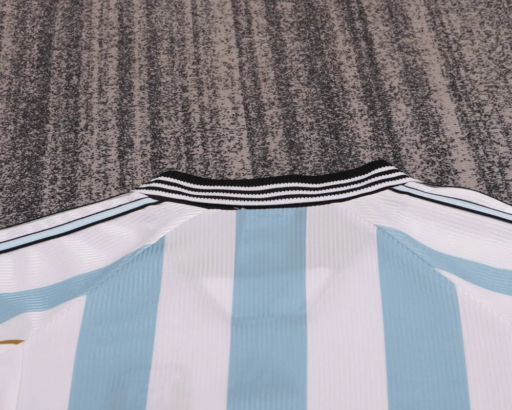 Argentina 1998 Retro Argentina National Team Home Jersey Kids Size 1998 — 4