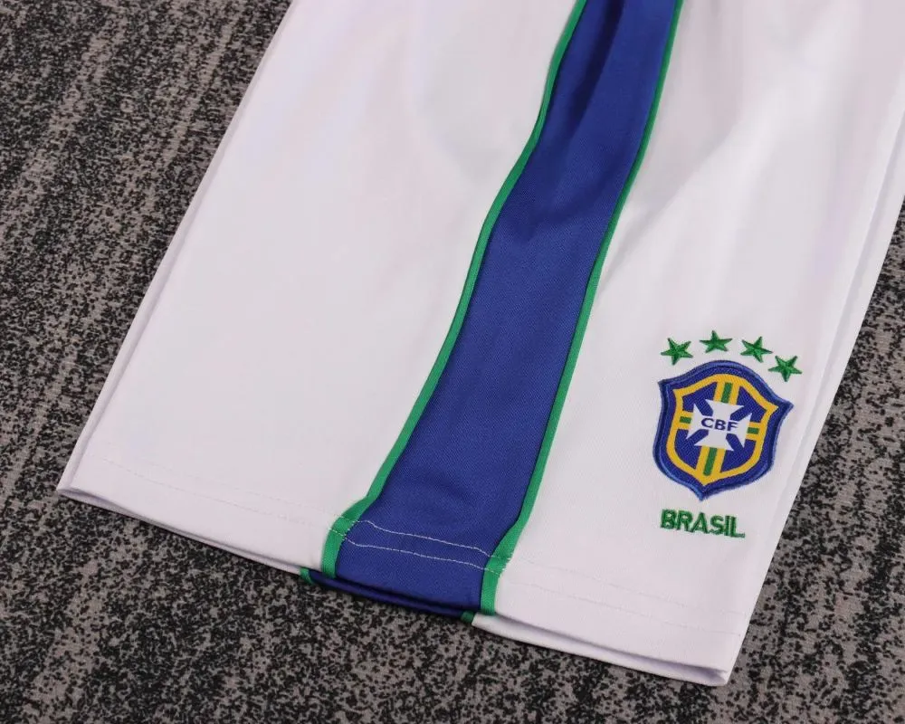 Brazil 1998 Retro Brazil Away Football Shirt Kids Size 1998 — 10