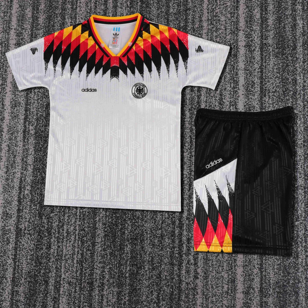 Germany 1994 Retro Germany Local Camiseta de fútbol Talla infantil 1994