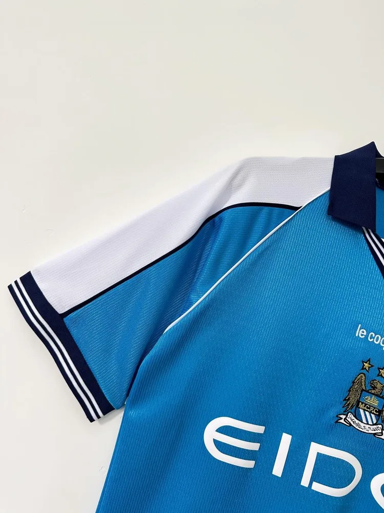 Manchester City 1999-2001 Retro Manchester City Home Football Shirt 1999/2001 — 5