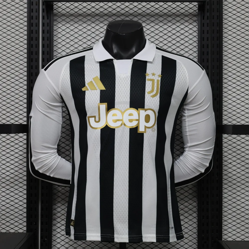 Juventus 2026/2027 Long Sleeve Player Version Juventus Home Football Jersey 2026/27