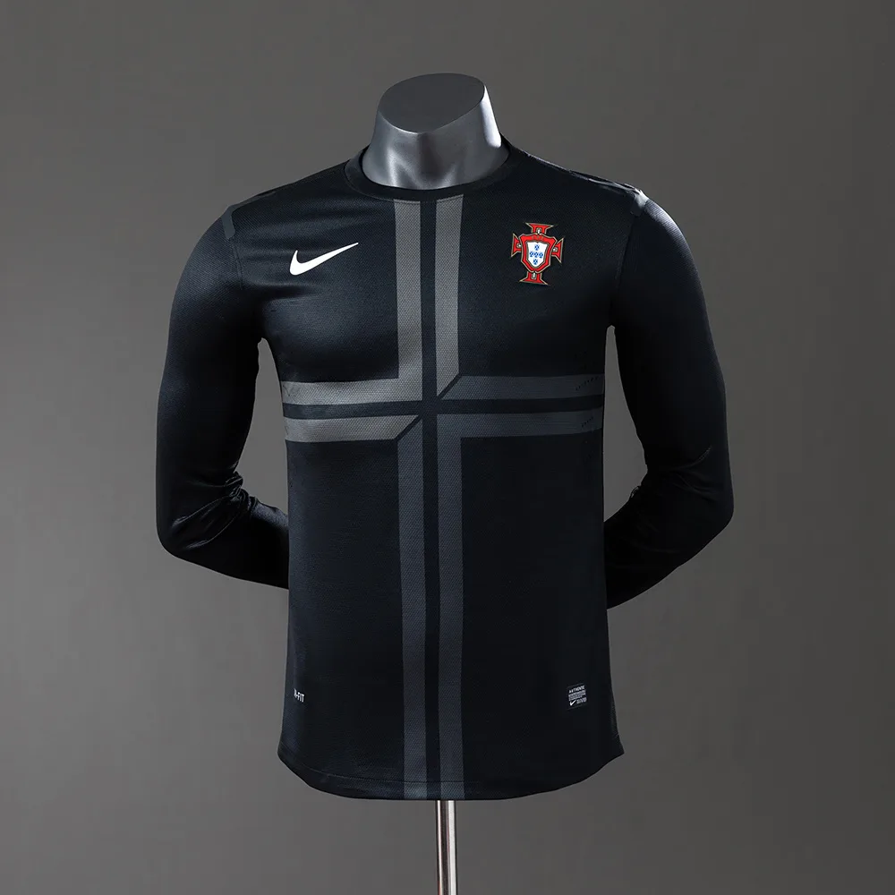 Portugal 2013 Retro Player Version Portugal Away Long Sleeve Jersey 2013