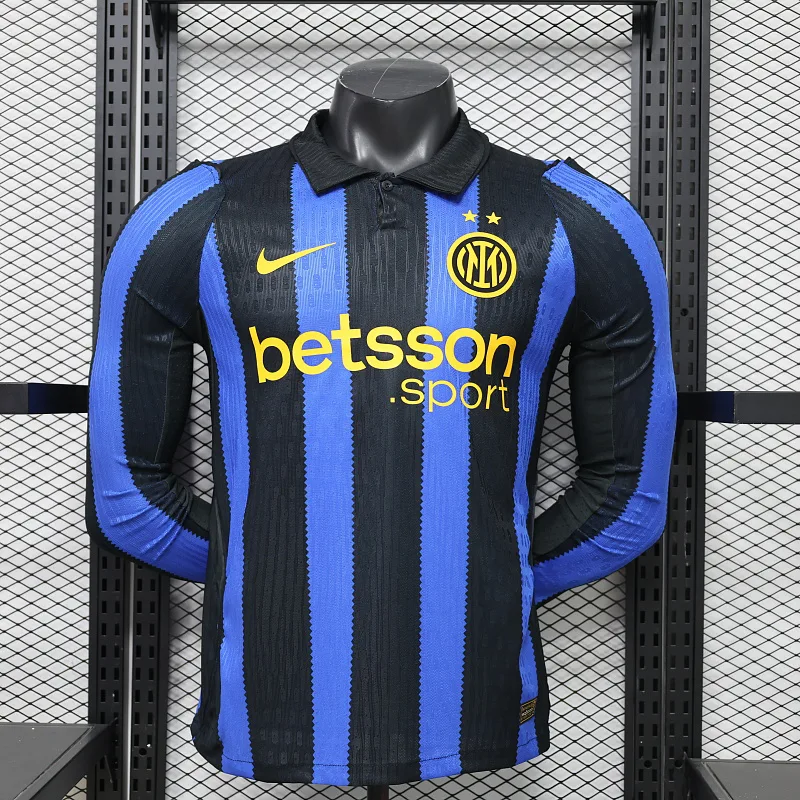 Inter Milan 2026/2027 Long Sleeves Versión jugador Inter Milan Local Football Jersey1:1 Quality Thai 2026/27