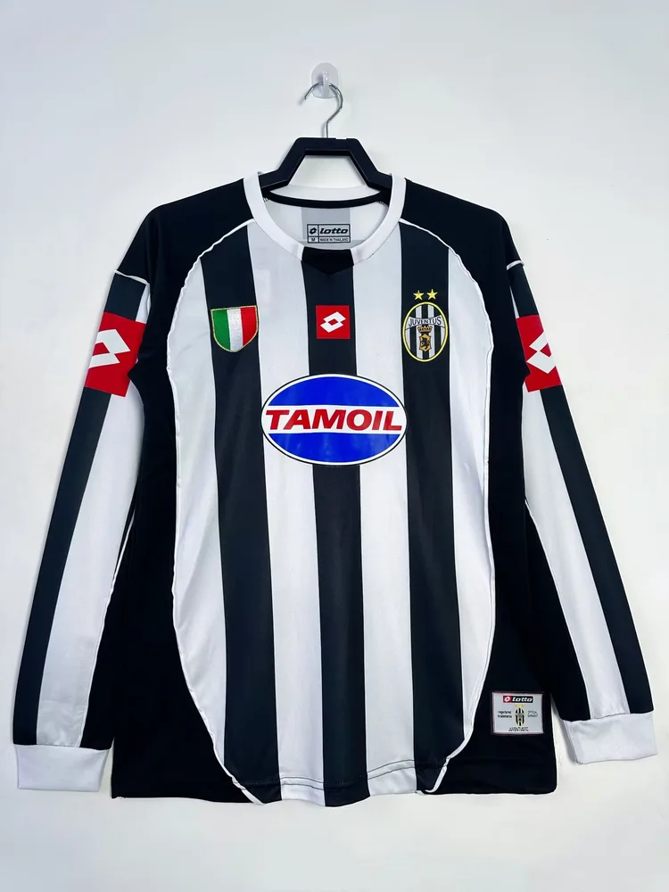 Juventus 2002/2003 Retro Juventus Long Sleeves Local Camiseta de fútbol 2002/2003
