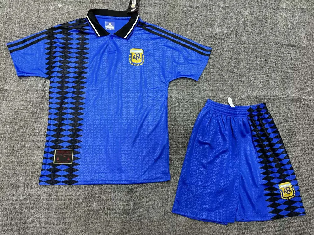 Argentina 1994 Retro Argentina National Team Visitante Jersey Talla infantil 1994