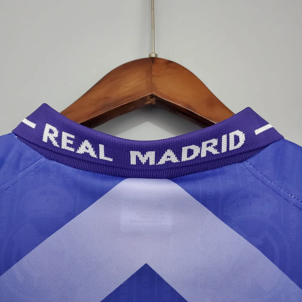Real Madrid 1996/1997 Retro Real Madrid Visitante Camiseta de fútbol 1996/1997 — 6