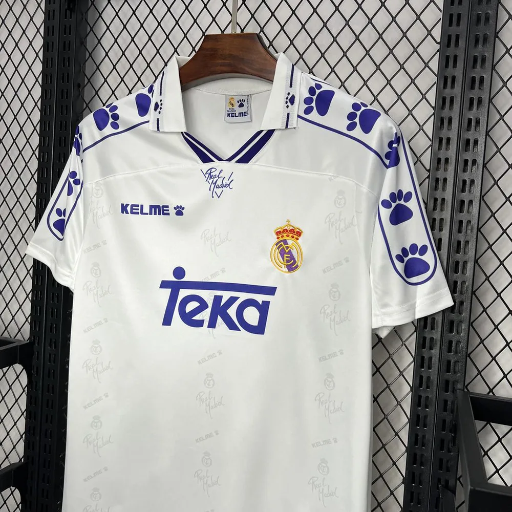 Real Madrid 1994/1996 Retro Real Madrid Home Soccer Jersey 1994/1996 — 4