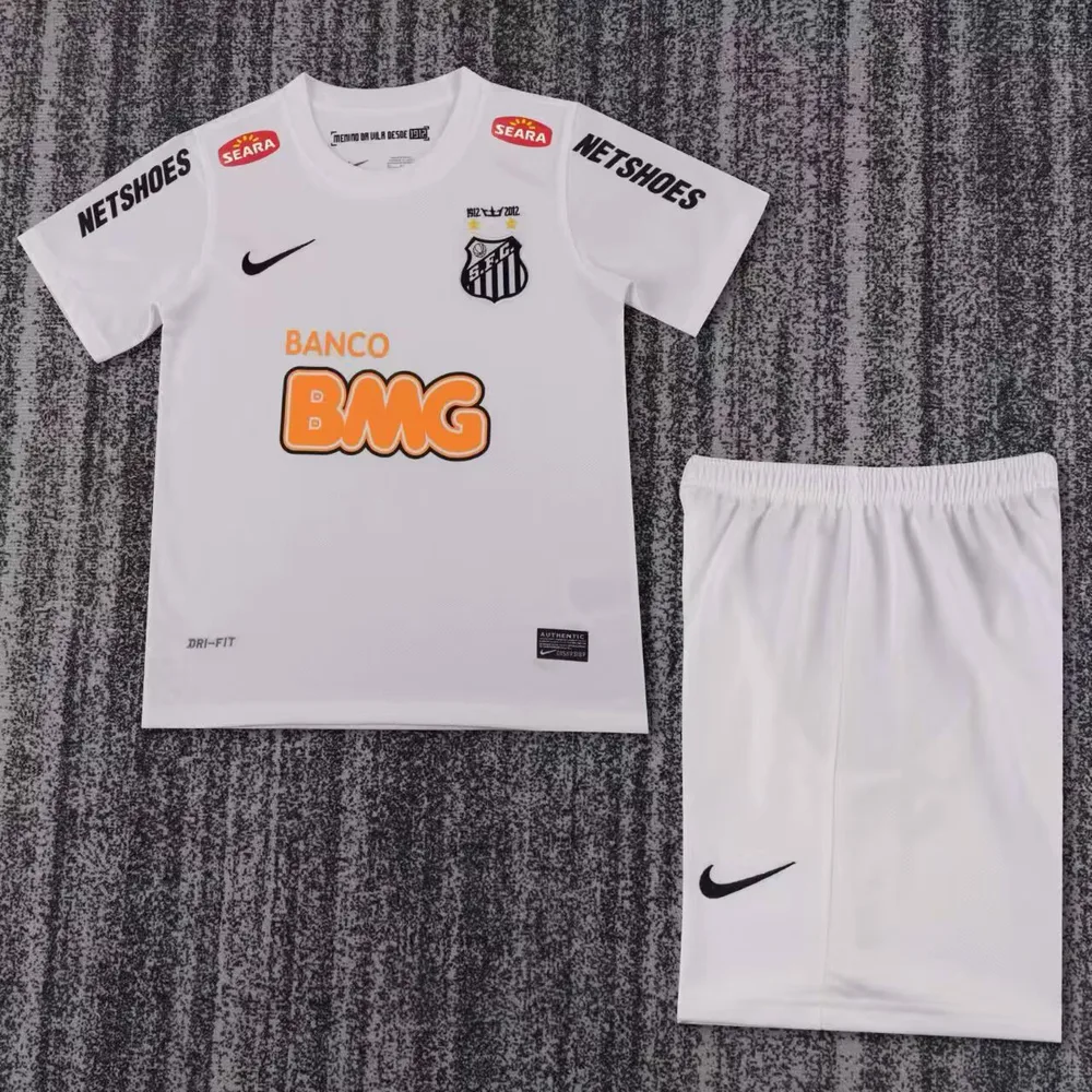 Santos 2012/2013 Retro Santos Home Football Shirt Kids Size 2012/2013
