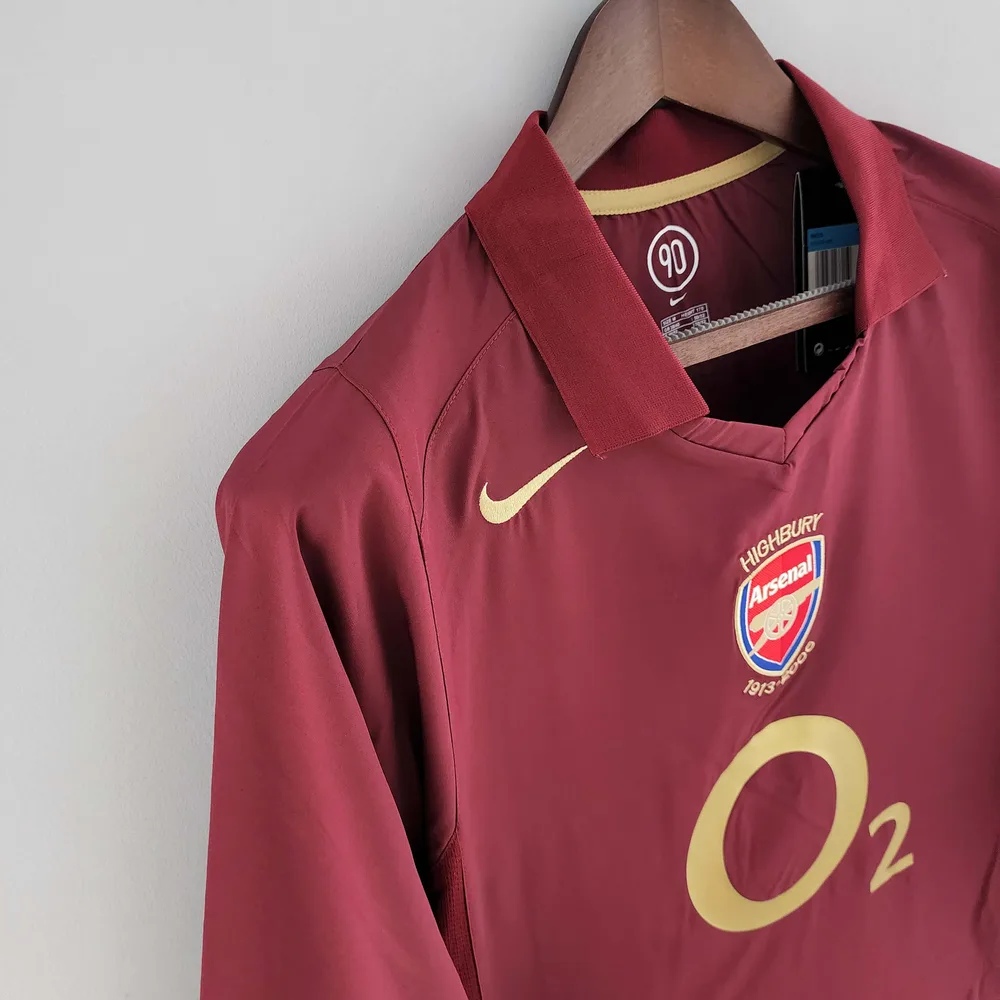 Arsenal 2005/2006 Retro Long Sleeve Arsenal Home Football Shirt 2005/2006 — 5