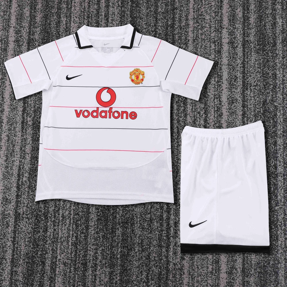Manchester United 2003-2005 Retro Manchester United Visitante Camiseta de fútbol Talla infantil 2003/2005
