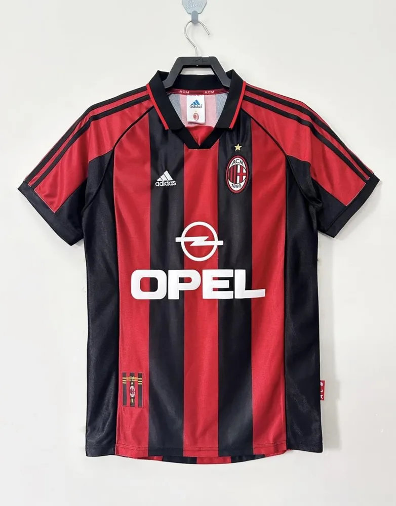 AC Milan 1998-1999 Retro AC Milan Tercera Local Camiseta de fútbol 1998/1999