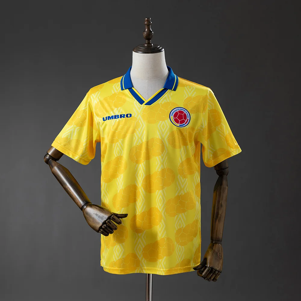 Colombia 1994 Retro Colombia Local Jersey 1994