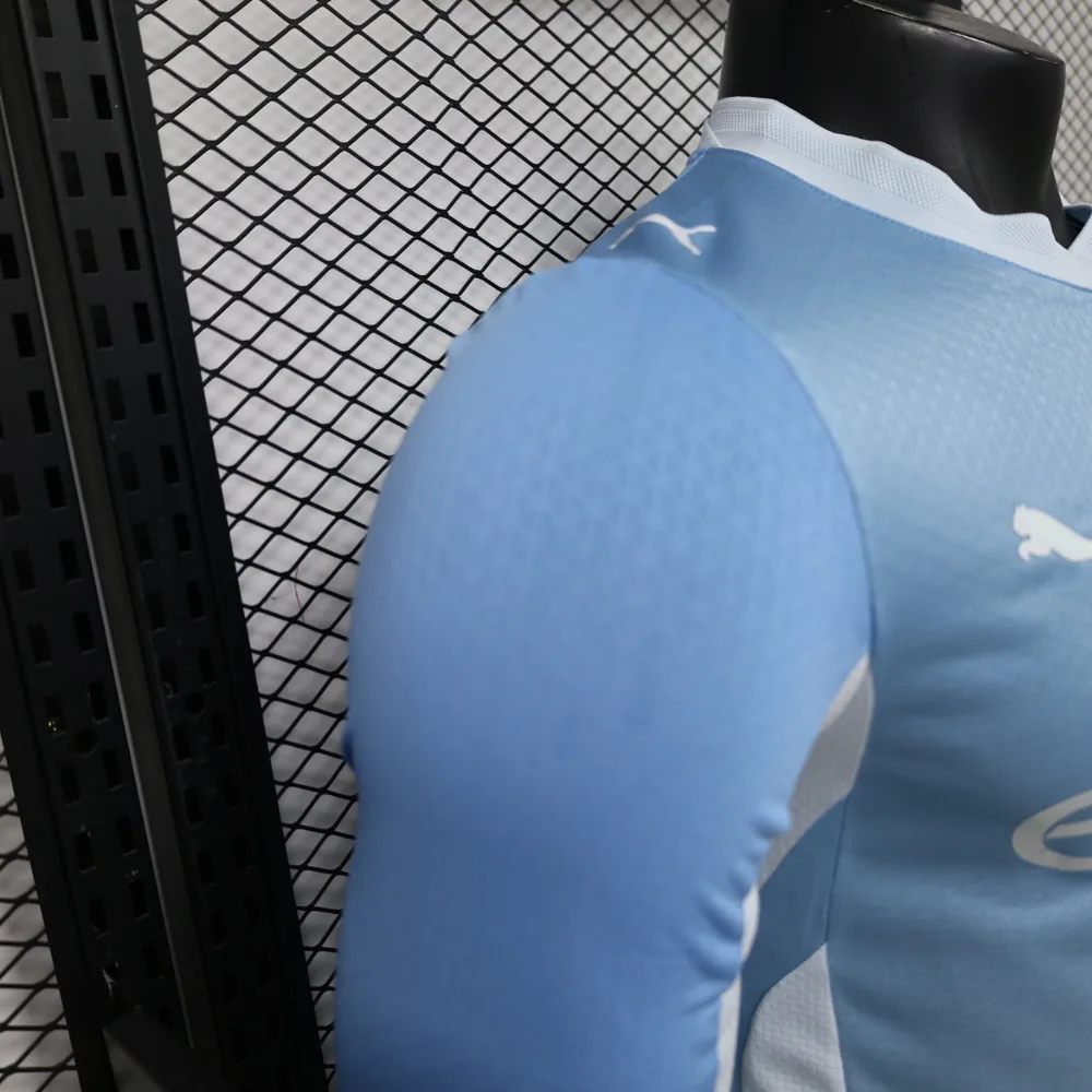 Manchester City 2026/2027 Long Sleeve Player Version Manchester City Home Football Jersey 2026/27 — 7