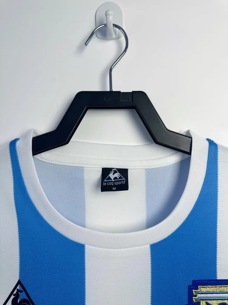 Argentina 1986 Retro Long Sleeve Argentina National Team Home Jersey 1986 — 3