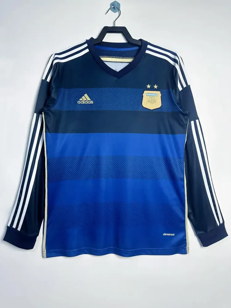 Argentina 2014 Retro Manga larga Argentina National Team Visitante Jersey 2014
