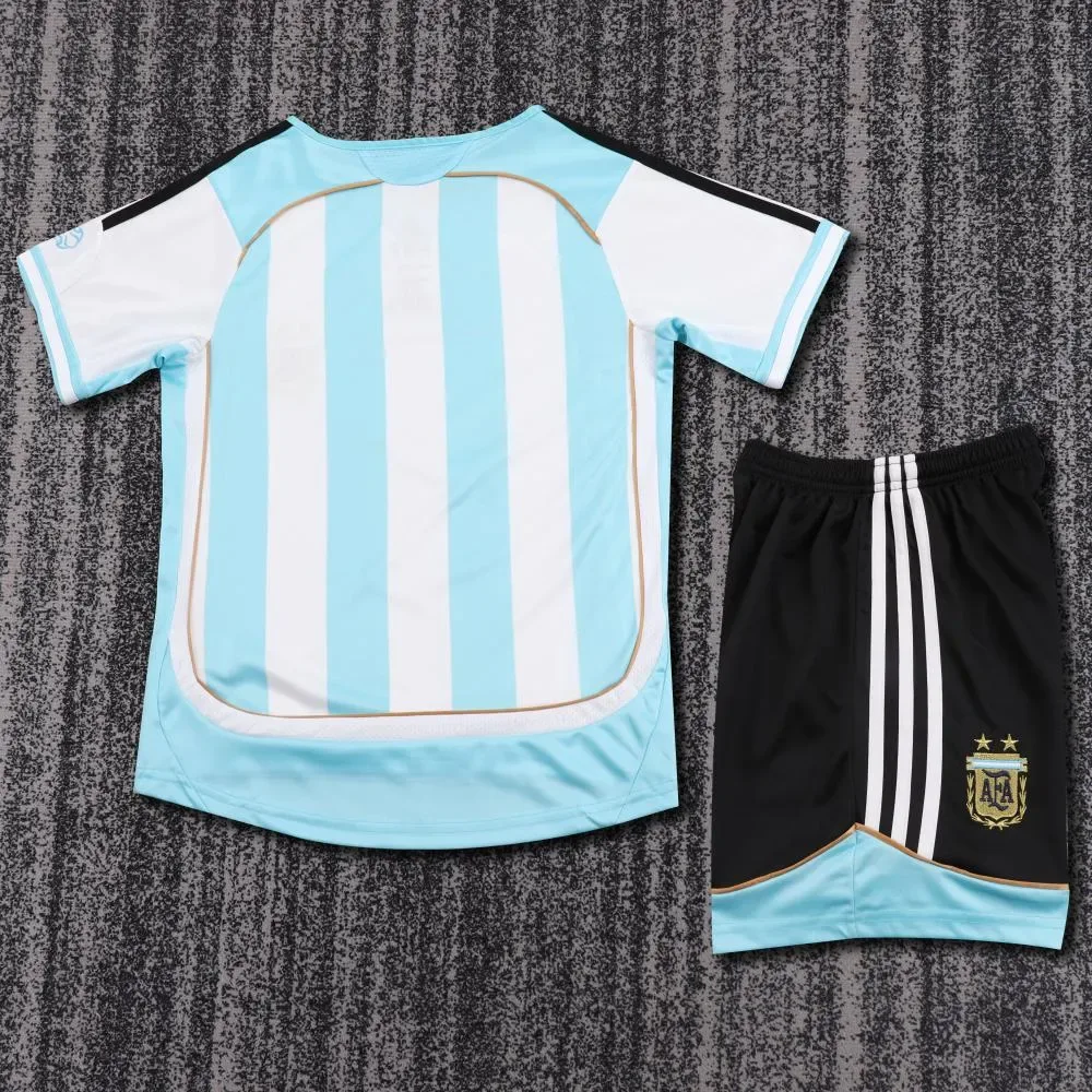 Argentina 2006 Retro Argentina National Team Home Jersey Kids Size Kids Size 2006 — 2